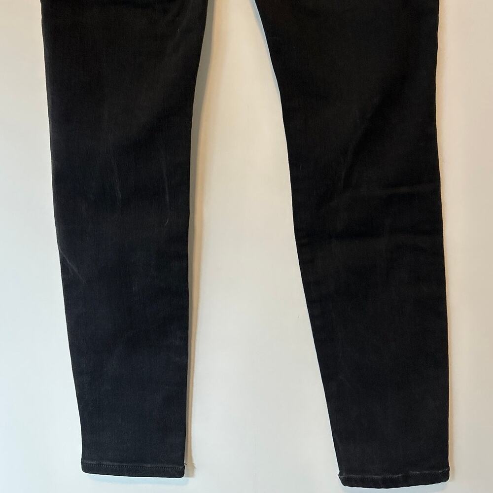 American Eagle Super High Rise Jegging Jeans Black Distressed Stretch Size 8 - Picture 7 of 11